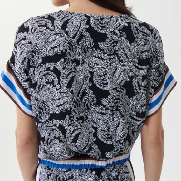 Joseph Ribkoff Black/Multi Top Style 222116 - Picture 7 of 7